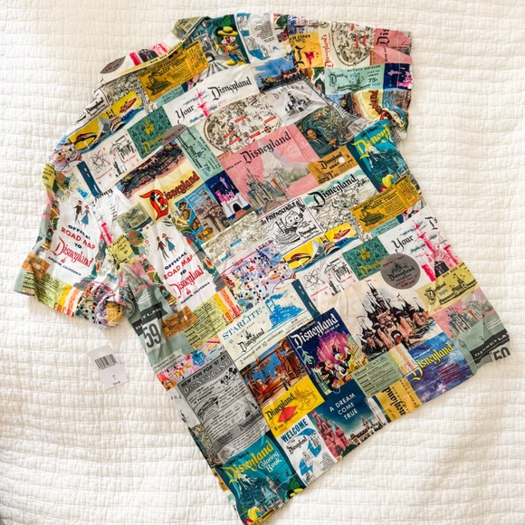 Disney 100 Button Down Shirt Kids Youth XL 13 - Picture 2 of 3